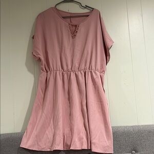 Blush Pink Casual Dress